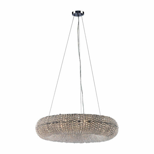 10 Light 1 Tier Crystal Drum Chandelier from the Crystal Ring Collection