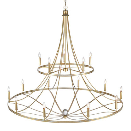 Noura 15 Light 60" Wide Crystal Candle Style Chandelier