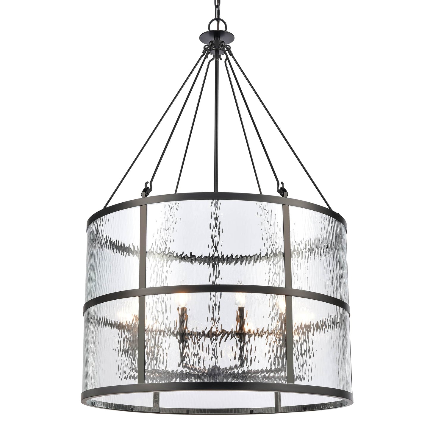 Solace 10 Light 30" Wide Taper Candle Pendant