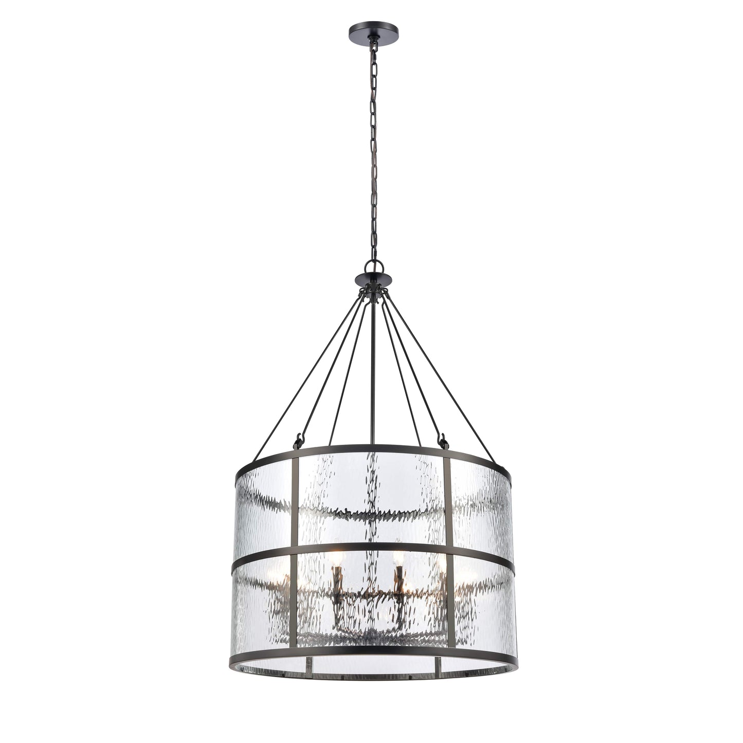 Solace 10 Light 30" Wide Taper Candle Pendant