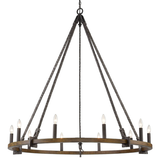 Harwell 10 Light 50" Wide Taper Candle Style Chandelier