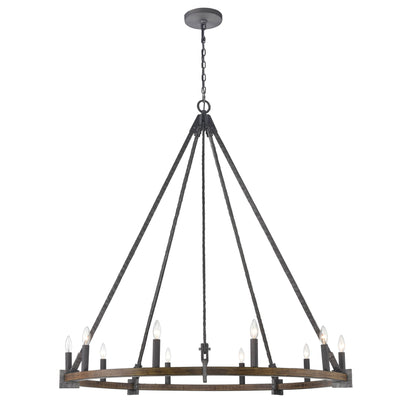 Harwell 10 Light 50" Wide Taper Candle Style Chandelier