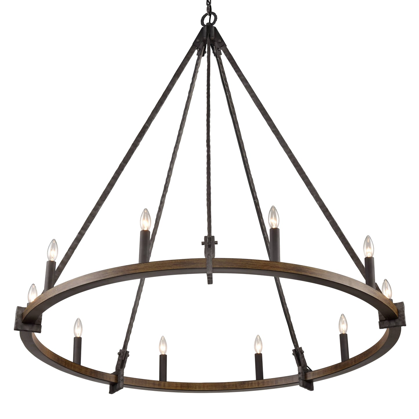 Harwell 10 Light 50" Wide Taper Candle Style Chandelier