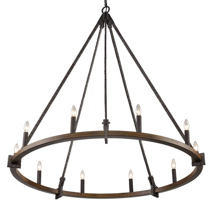 Harwell 10 Light 50" Wide Taper Candle Style Chandelier