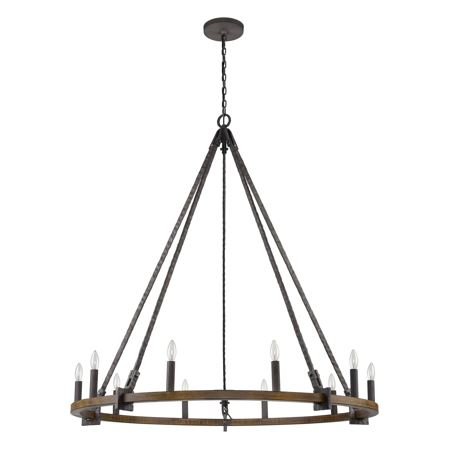 Harwell 10 Light 50" Wide Taper Candle Style Chandelier
