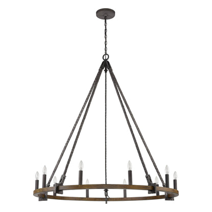 Harwell 10 Light 50" Wide Taper Candle Style Chandelier