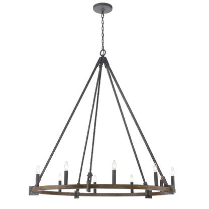 Harwell 10 Light 50" Wide Taper Candle Style Chandelier