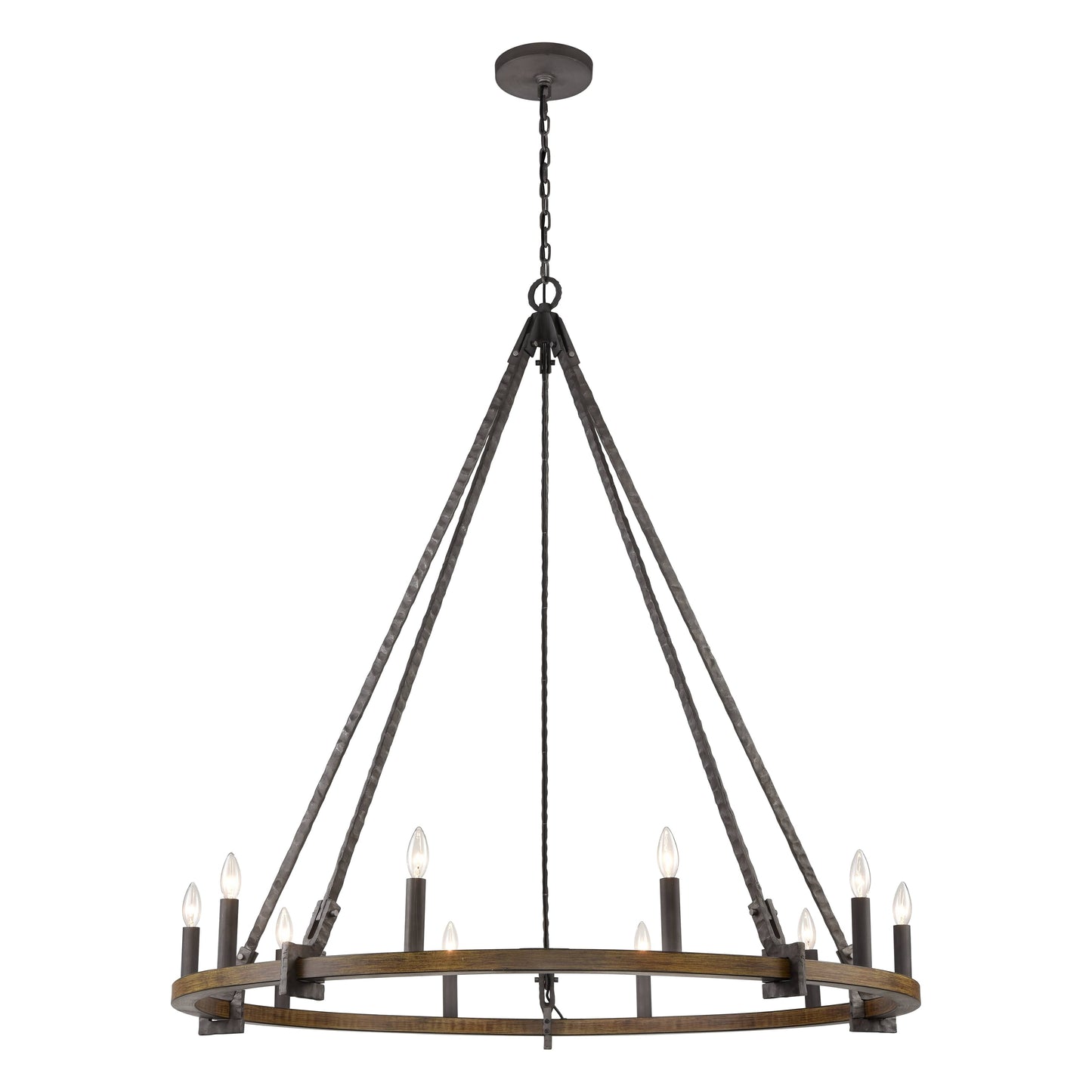 Harwell 10 Light 50" Wide Taper Candle Style Chandelier