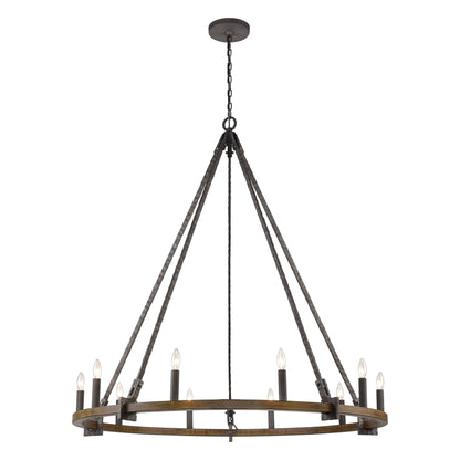 Harwell 10 Light 50" Wide Taper Candle Style Chandelier
