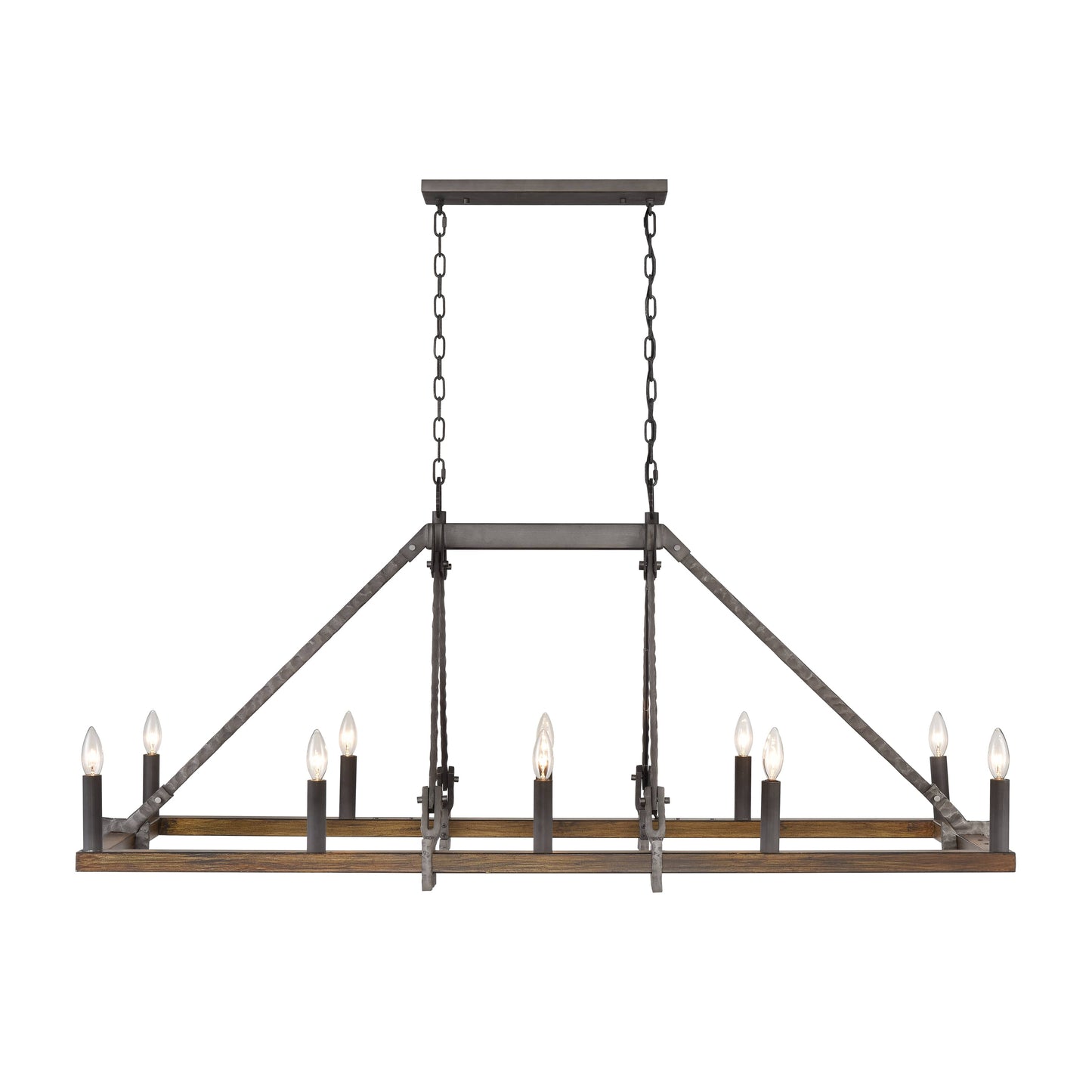 Harwell 10 Light 56" Wide Taper Candle Style Chandelier