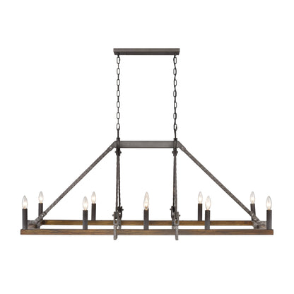Harwell 10 Light 56" Wide Taper Candle Style Chandelier