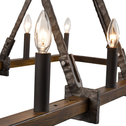 Harwell 10 Light 56" Wide Taper Candle Style Chandelier