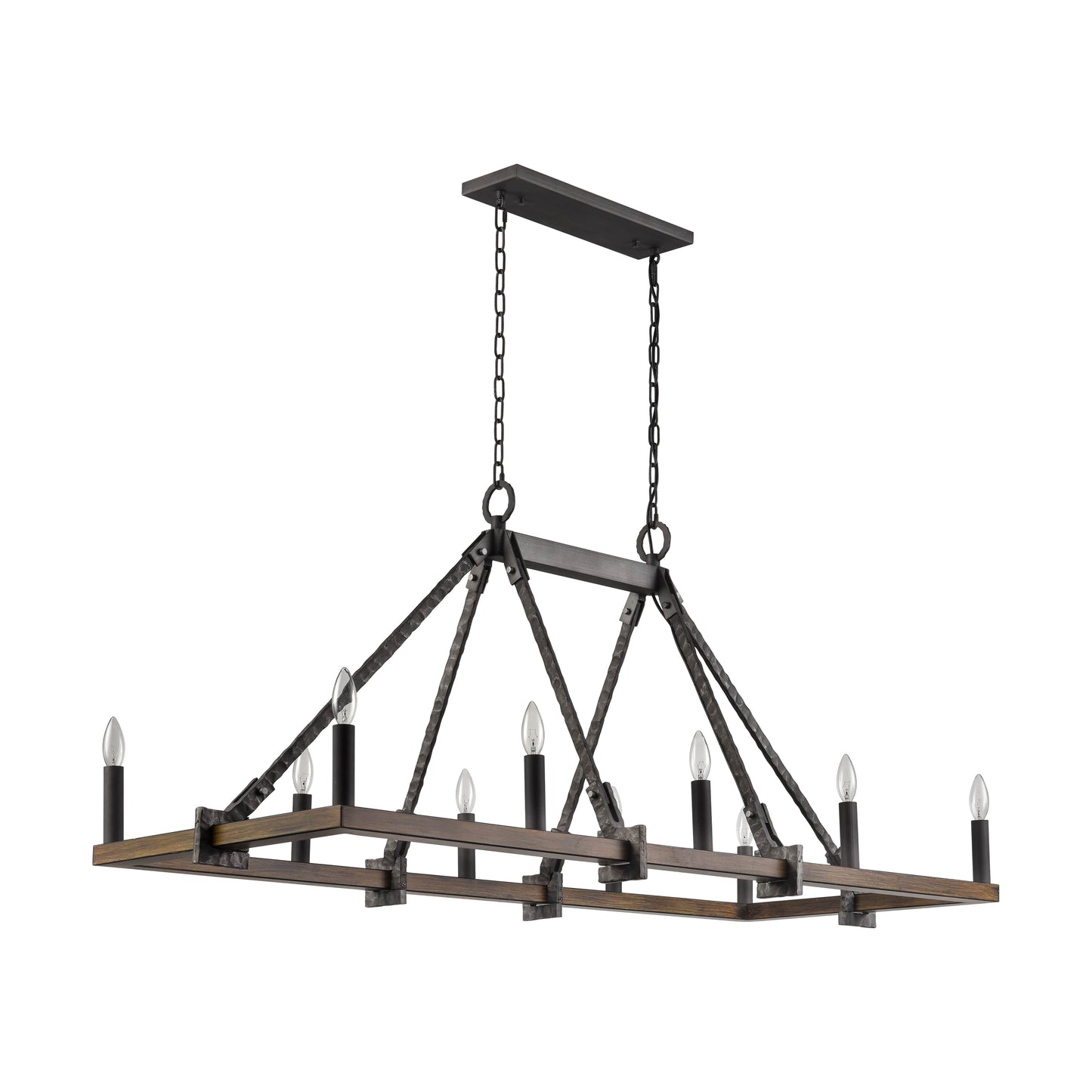 Harwell 10 Light 56" Wide Taper Candle Style Chandelier
