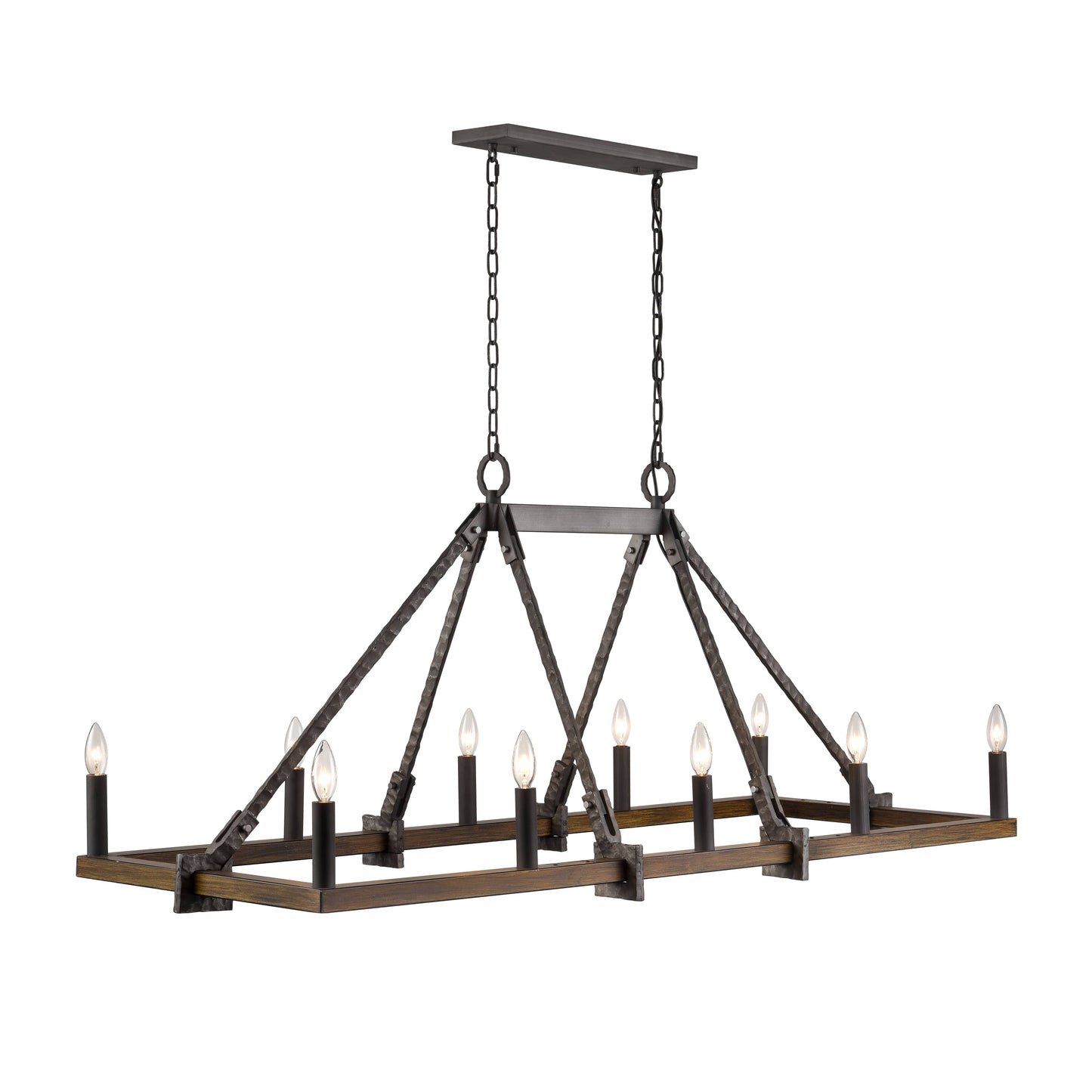 Harwell 10 Light 56" Wide Taper Candle Style Chandelier