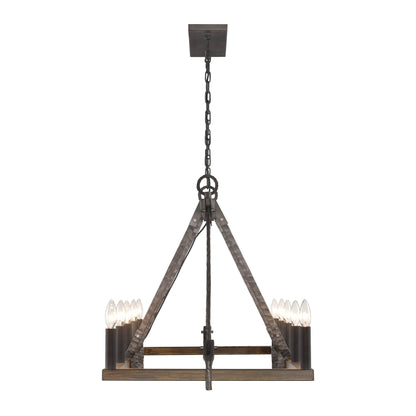 Harwell 10 Light 56" Wide Taper Candle Style Chandelier
