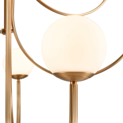 Caroline 9 Light 44" Wide Chandelier with Etched Opal Glass Shades