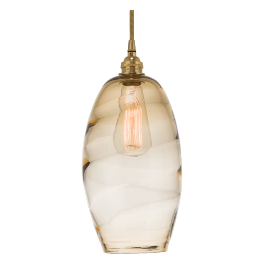 Hammerton Studio Ellisse 18" Wide Artisan Crafted 5 Light Optic Glass Pendant