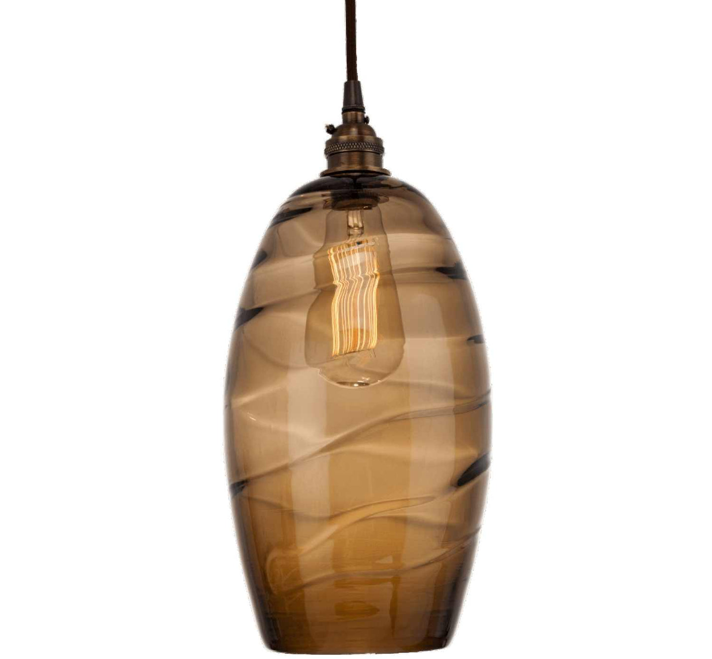 Misto 21" Wide Artisan Crafted Optic Glass 3 Light Pendant