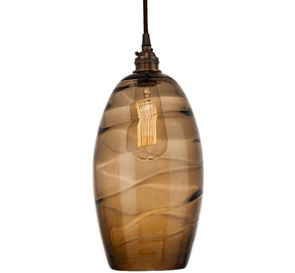 Ellisse 28" Wide Artisan Crafted 9 Light Optic Glass Pendant