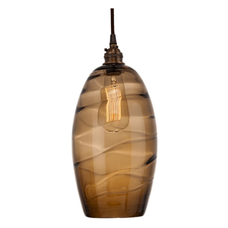 Hammerton Studio Ellisse 18" Wide Artisan Crafted 3 Light Optic Glass Pendant