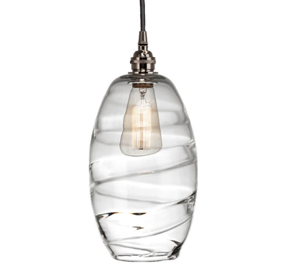Ellisse 47" Wide Artisan Crafted 7 Light Optic Glass Linear Pendant