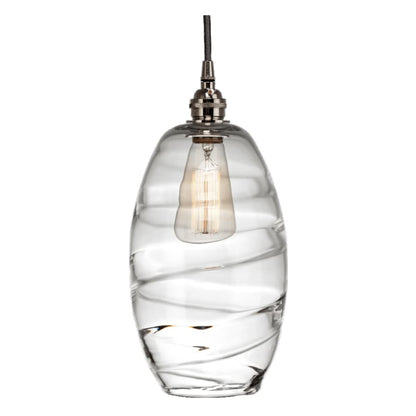 Hammerton Studio Ellisse 18" Wide Artisan Crafted 5 Light Optic Glass Pendant