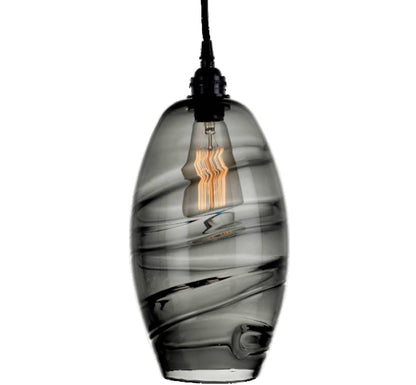 Ellisse 28" Wide Artisan Crafted 8 Light Optic Glass Pendant