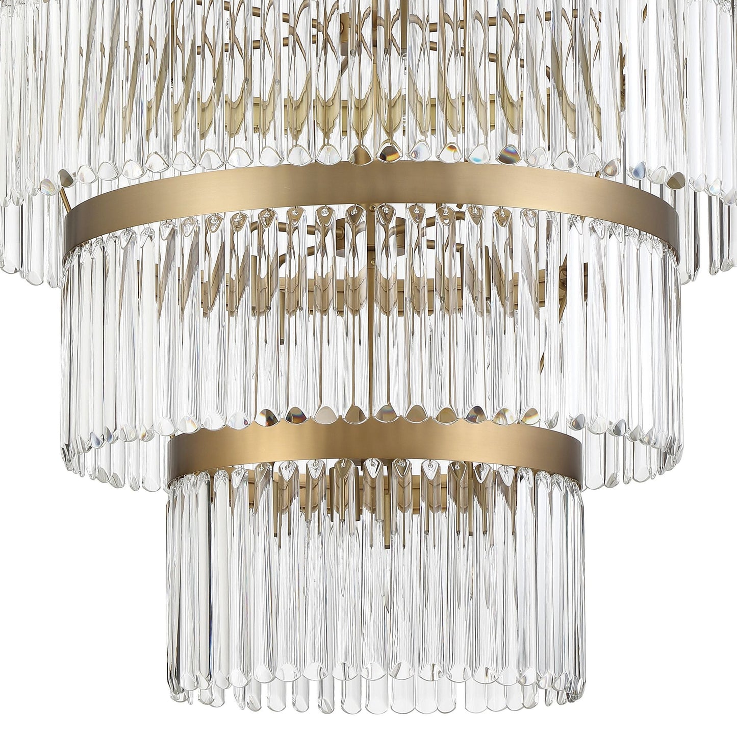 Emory 40'' Modern Gold Chandelier Gold 40"W x 55.25"H x 40"D