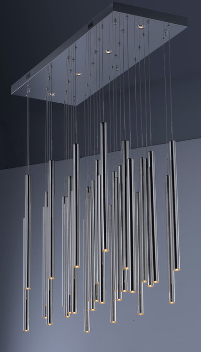 Flute 35 Light 36" Wide LED Multi Light Pendant