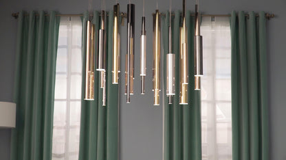 Flute 35 Light 36" Wide Multi Light LED Pendant