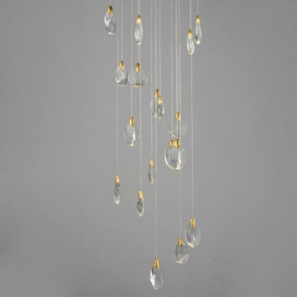 ET2 Pebble 22 Light 22" Wide LED Suspension Multi Light Pendant