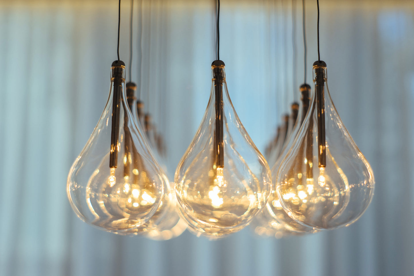 Larmes 52" Wide 24 Light Linear LED Multi Pendant