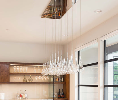 Larmes 52" Wide 24 Light Linear LED Multi Pendant