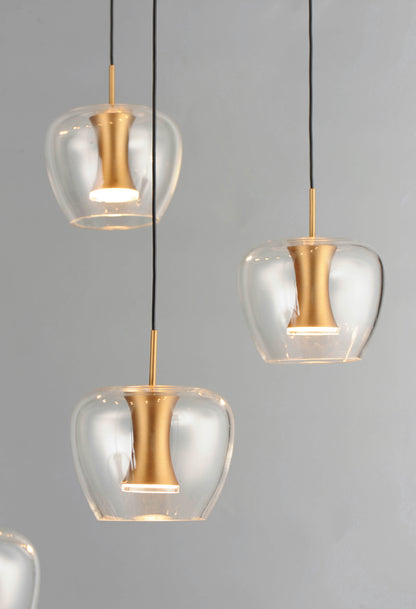 Newton 25 Light 28" Wide LED Multi Light Pendant