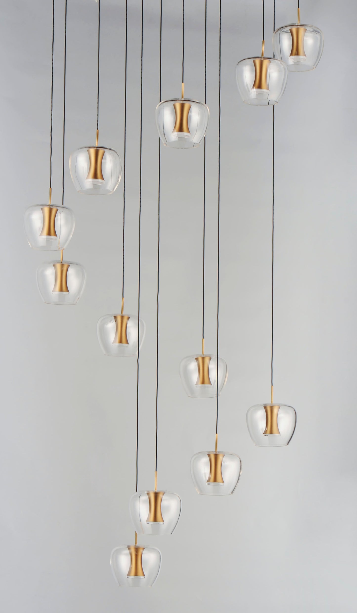 Newton 25 Light 28" Wide LED Multi Light Pendant