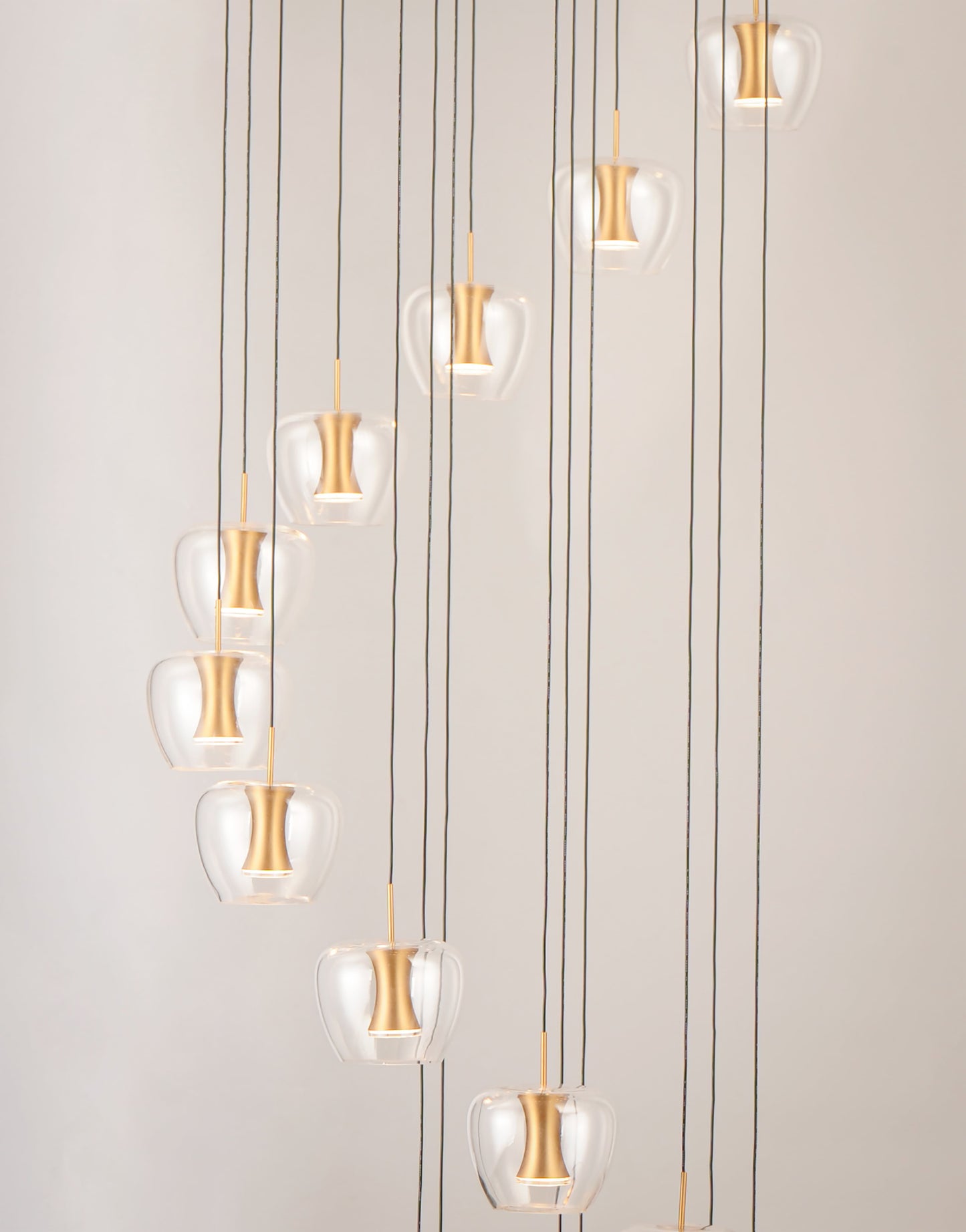 Newton 25 Light 28" Wide LED Multi Light Pendant