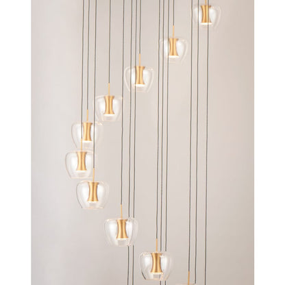 ET2 Newton 25 Light 28" Wide LED Multi Light Pendant