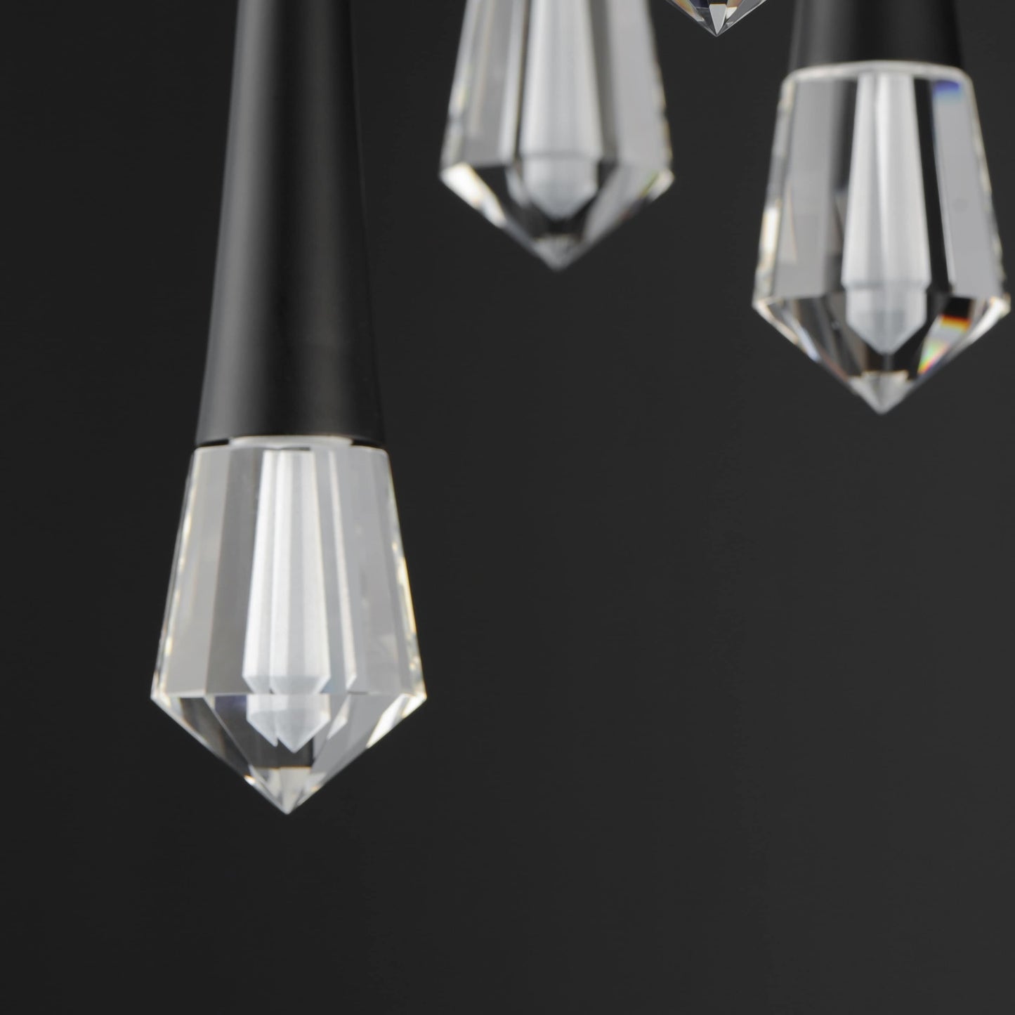 Pierce 25" Wide LED Crystal Multi Light Pendant