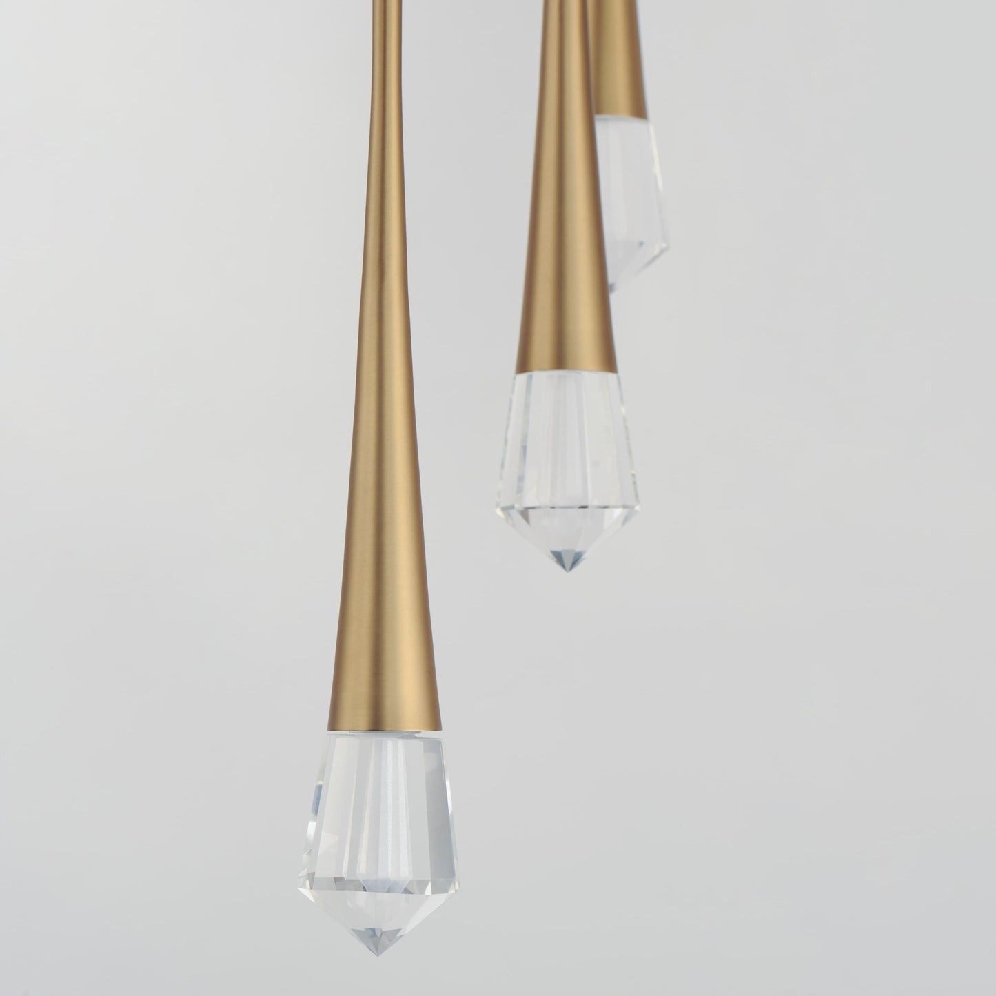 Pierce 25" Wide LED Crystal Multi Light Pendant