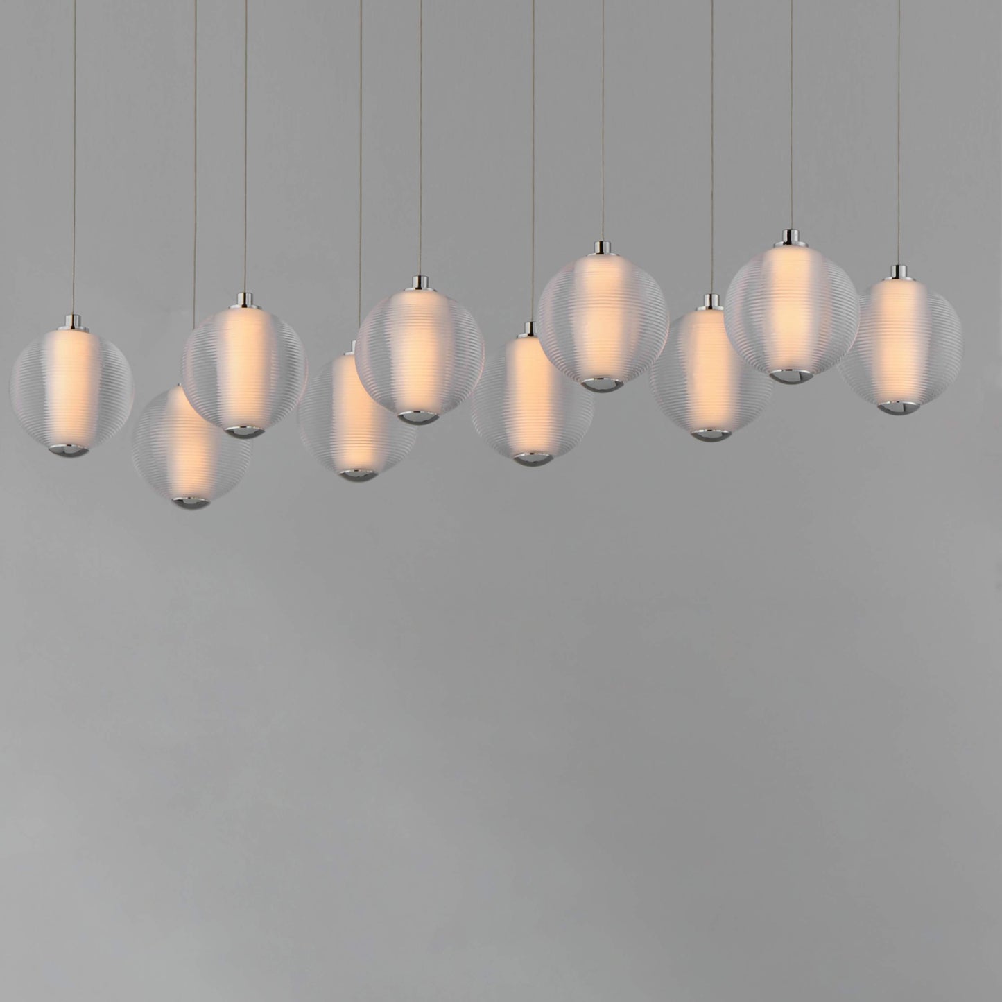 Rhythm 34" Wide LED Linear Chandelier