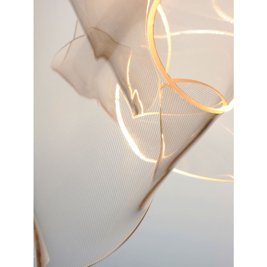 ET2 Rinkle 51" Wide LED Multi Light Linear Abstract Pendant