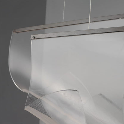 ET2 Rinkle 51" Wide LED Multi Light Linear Abstract Pendant