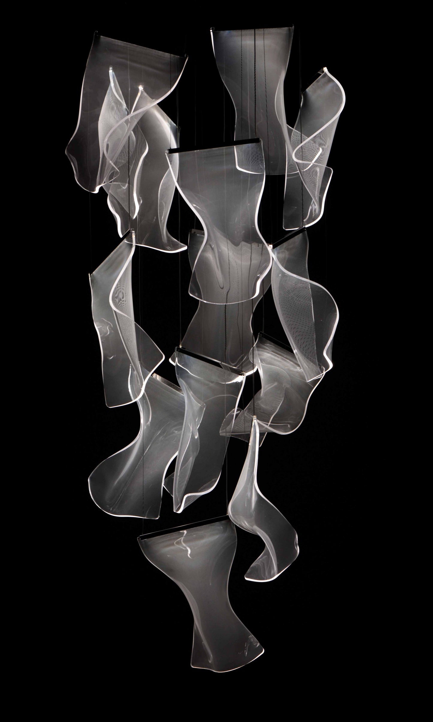 Rinkle 28" Wide LED Multi Light Abstract Pendant