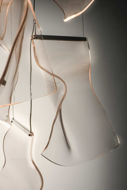 Rinkle 28" Wide LED Multi Light Abstract Pendant