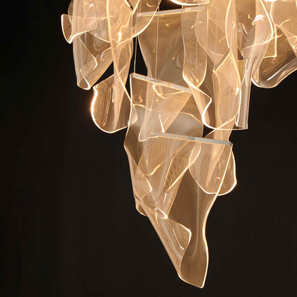 Rinkle 28" Wide LED Multi Light Abstract Pendant