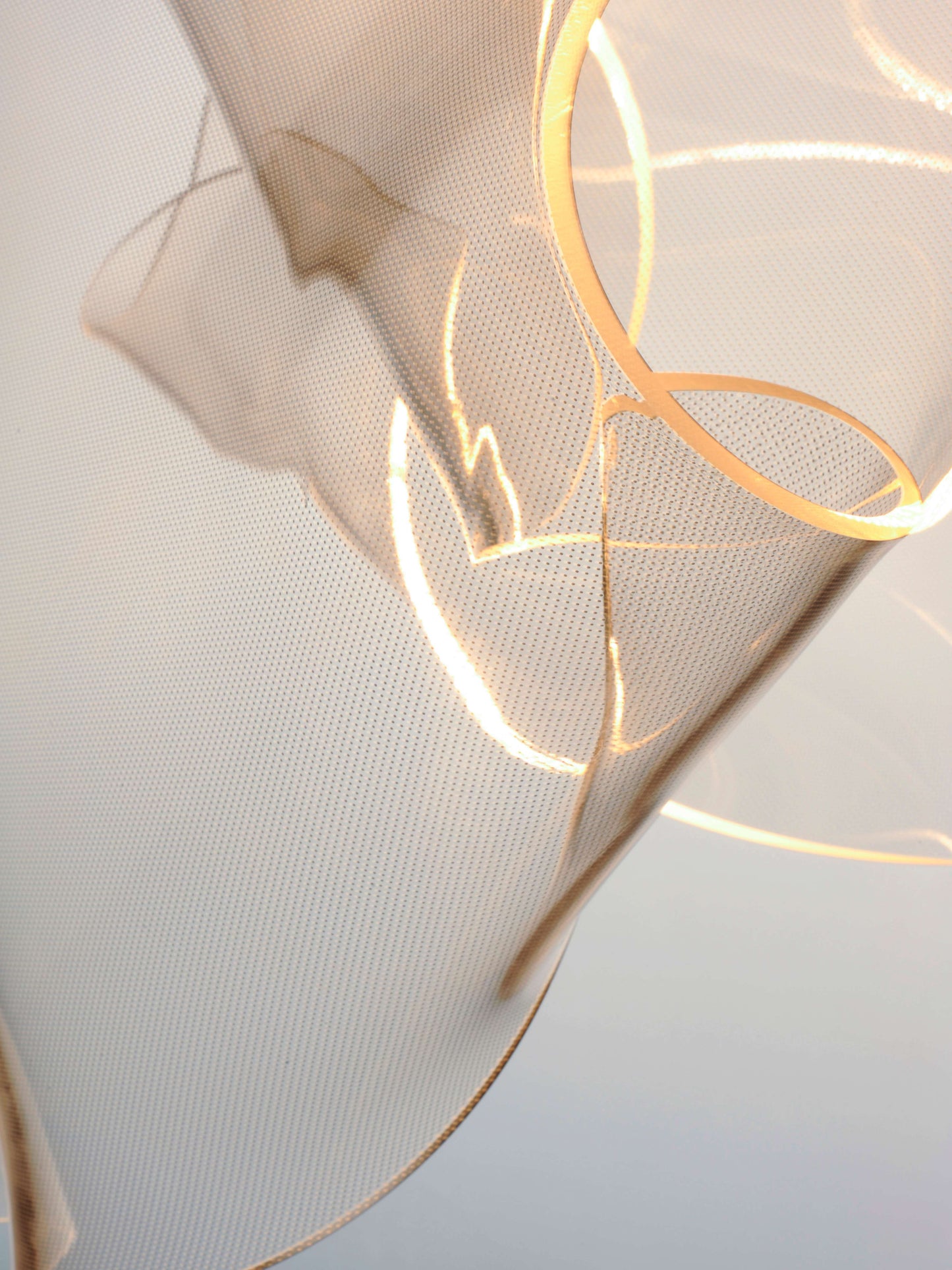 Rinkle 36" Wide LED Multi Light Linear Abstract Pendant