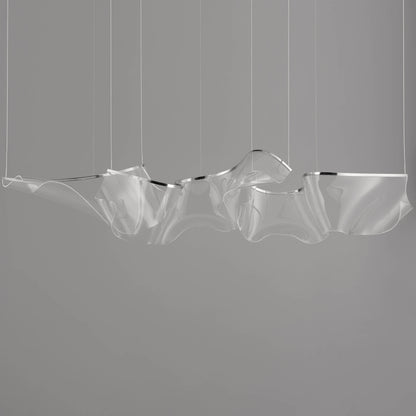 Rinkle 58" Wide LED Abstract Linear Pendant