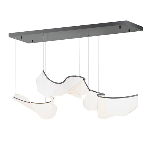 Rinkle 58" Wide LED Abstract Linear Pendant