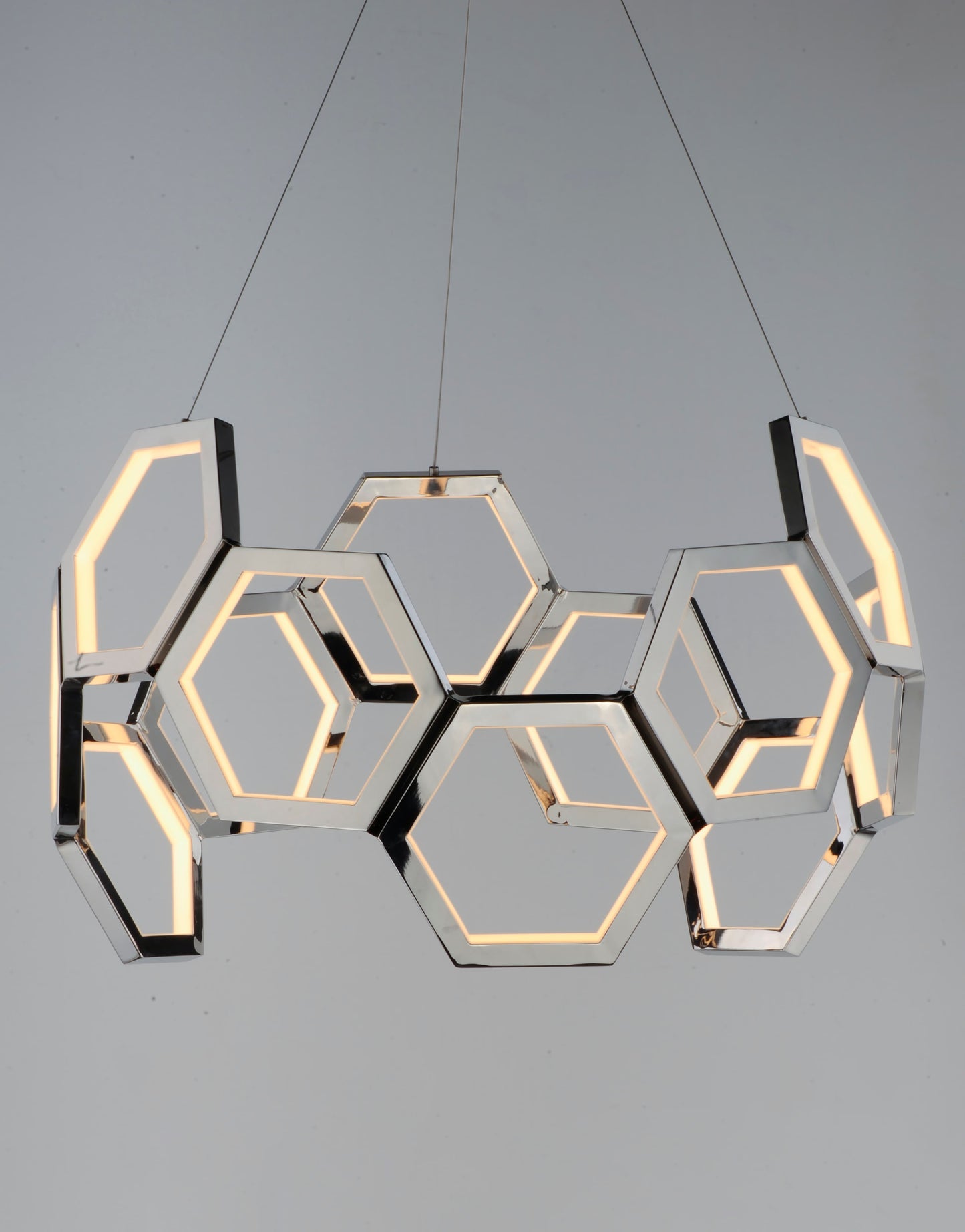 Polygon 30" Wide LED Chandelier