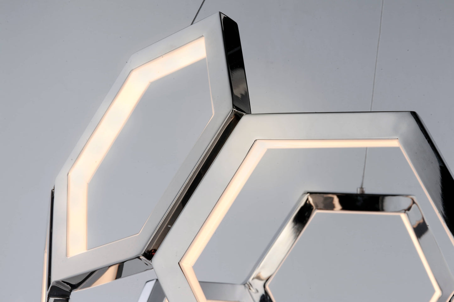 Polygon 30" Wide LED Chandelier
